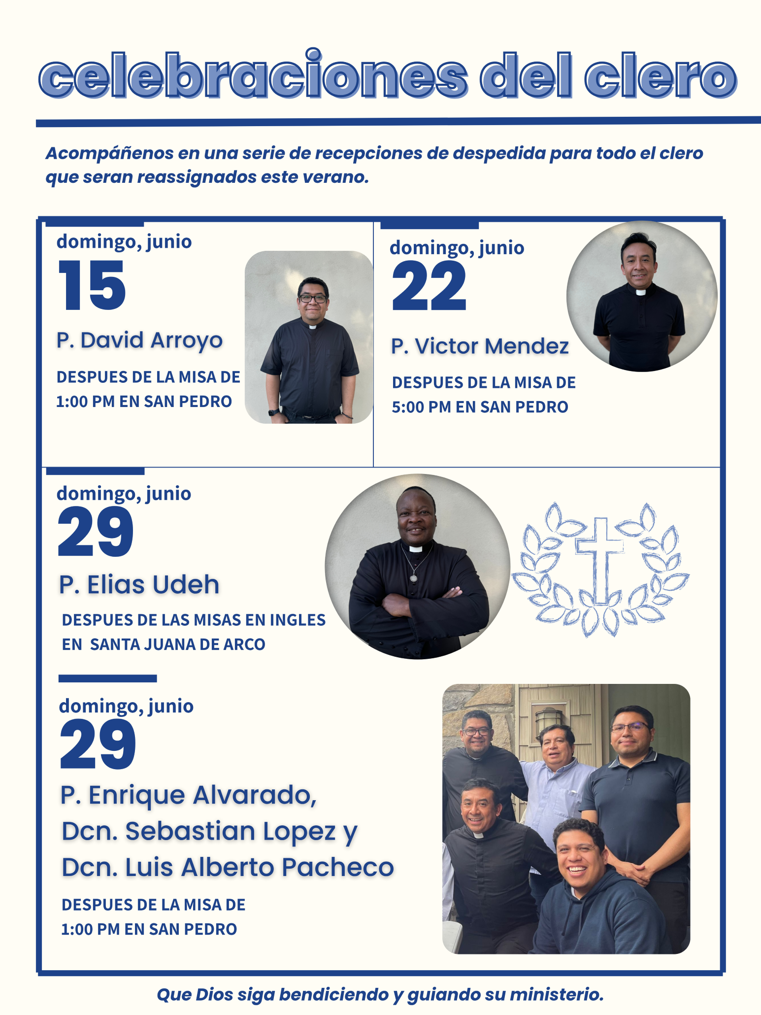 clergy celebs.(Spanish)