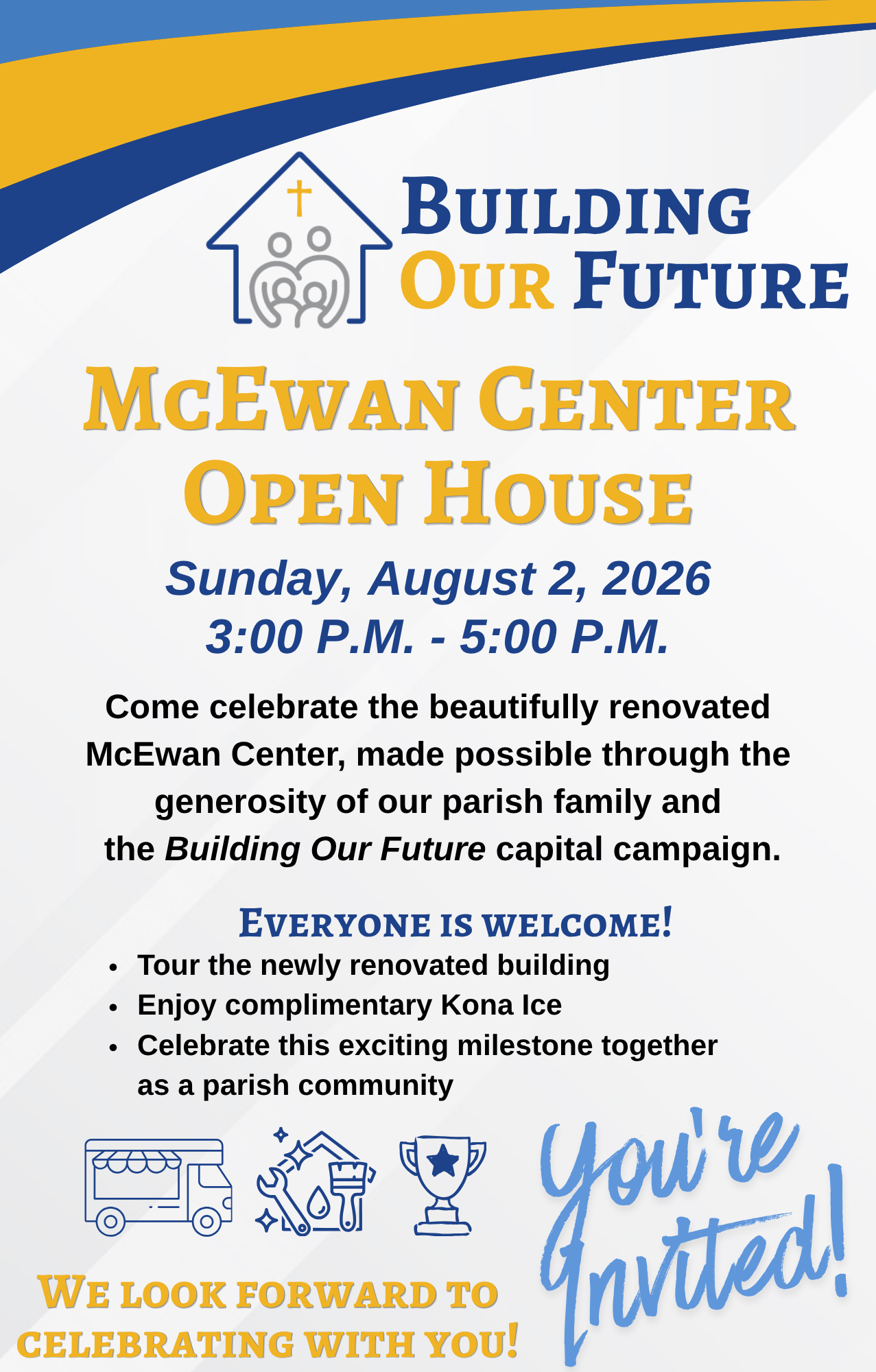 BOF McEwan Center Open House_July 19 Bulletin_EN Quarter Page